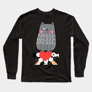 Love Cat Long Sleeve T-Shirt